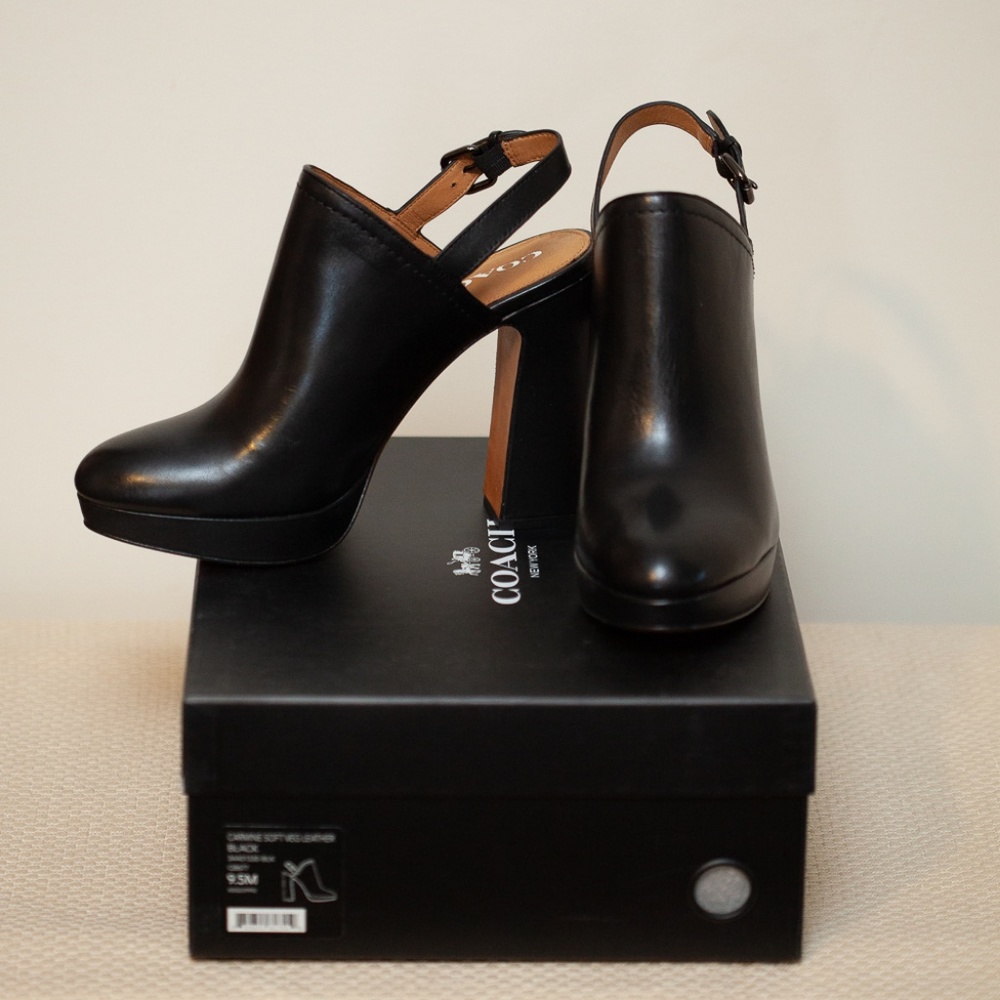 NIB Coach Carmine in Black, Size 9.5 - Picture 1 of 8